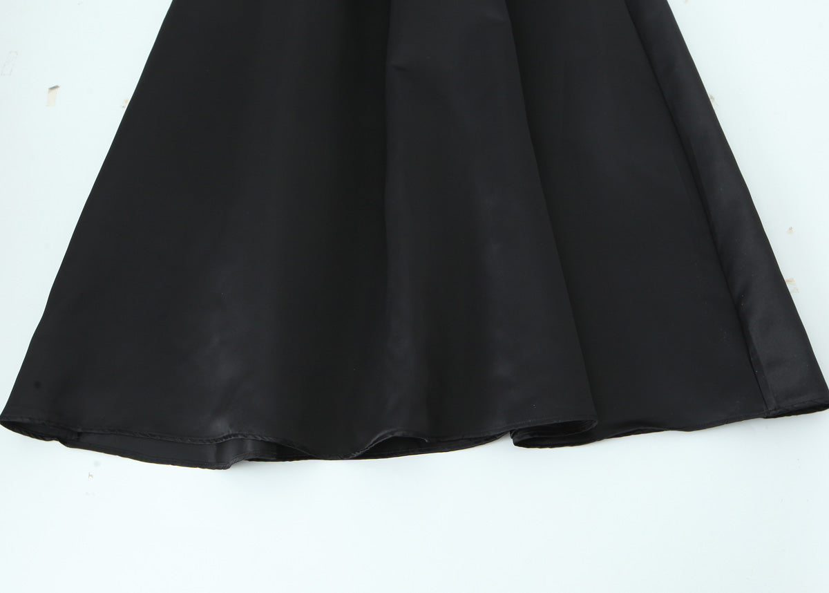 Women Solid Color Frill Strap Slim Fit Patchwork Casual Sling Dress Wanita Store