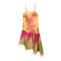 Ruffled Hem Suspender Elegant Embroidered Floral Summer Dress Bella Mia