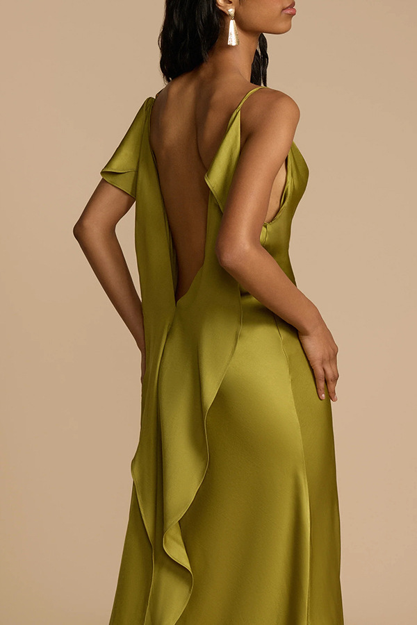 Women Clothing Summer Simple Camisole Split Dress Wanita Store