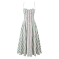 Green Waist-Tight Sling Seaside Vacation Beach Dress Bella Mia