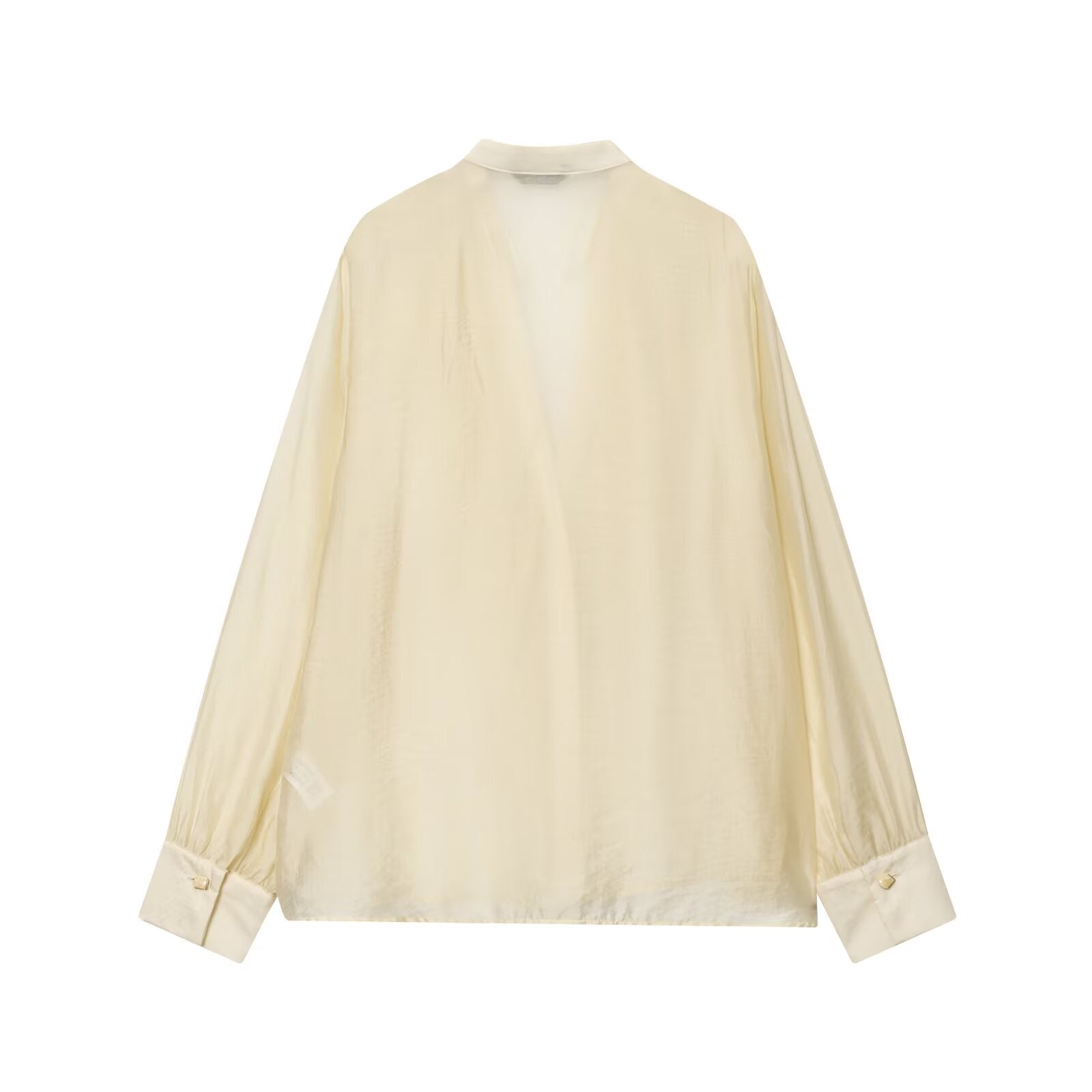 Laminated Bow Detail Shirt Bella Mia