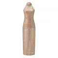 Women Clothing Winter Mesh Halter Dress Ragazza