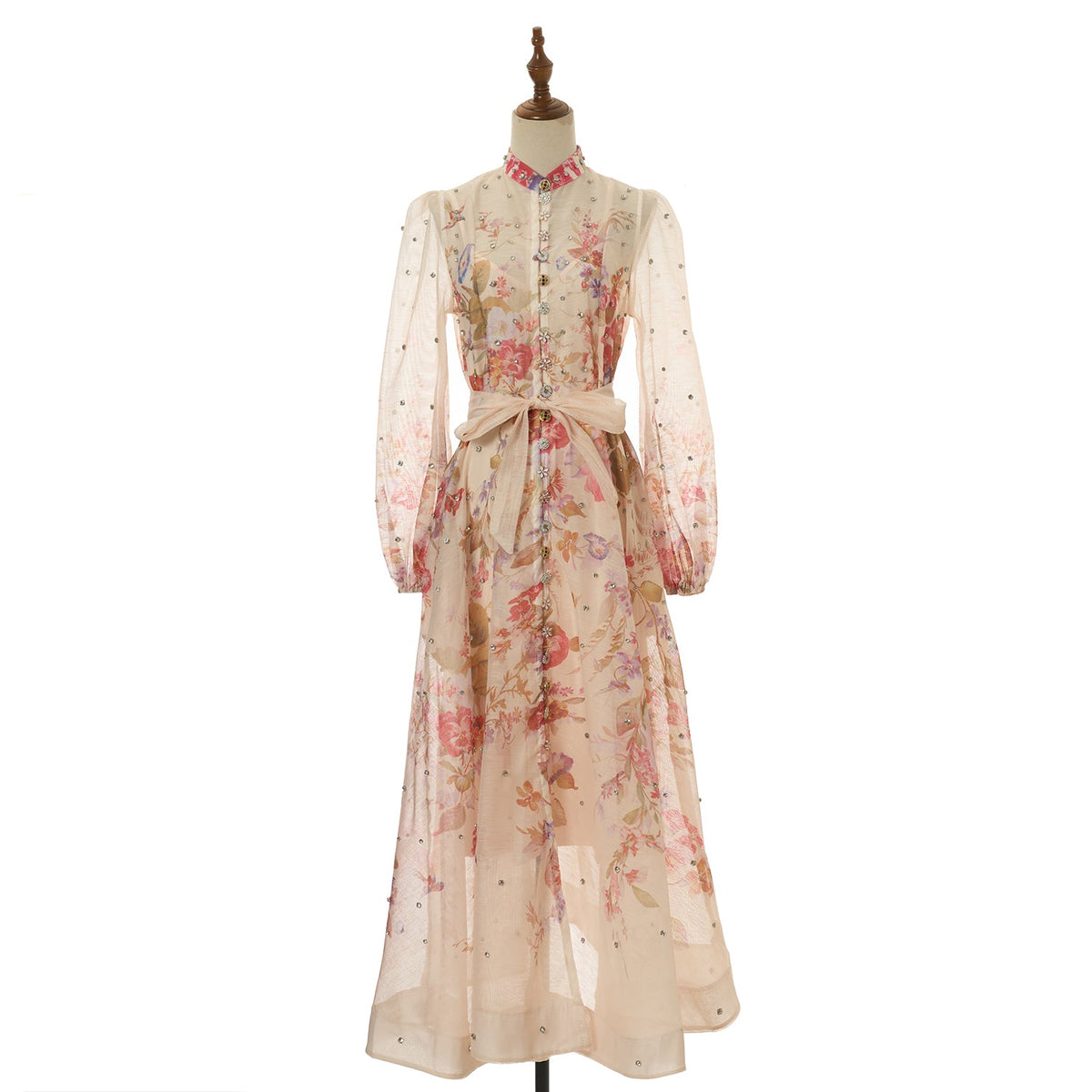 Women Printed Diamond Long Dress Two Piece Sets Ragazza