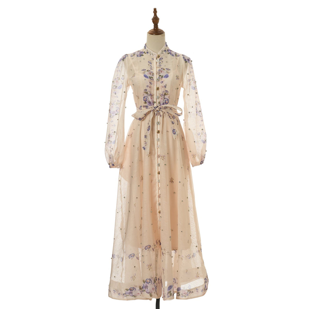 Women Printed Diamond Long Dress Two Piece Sets Ragazza