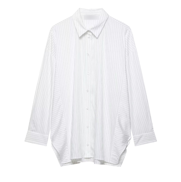 Striped Loose Casual Shirt Bella Mia