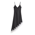 Lace Texture Silk Satin Mini Dress Bella Mia