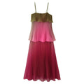 Women Clothing Summer Gradient Vacation Ruffled Pleated Layered Cami Dress Ragazza