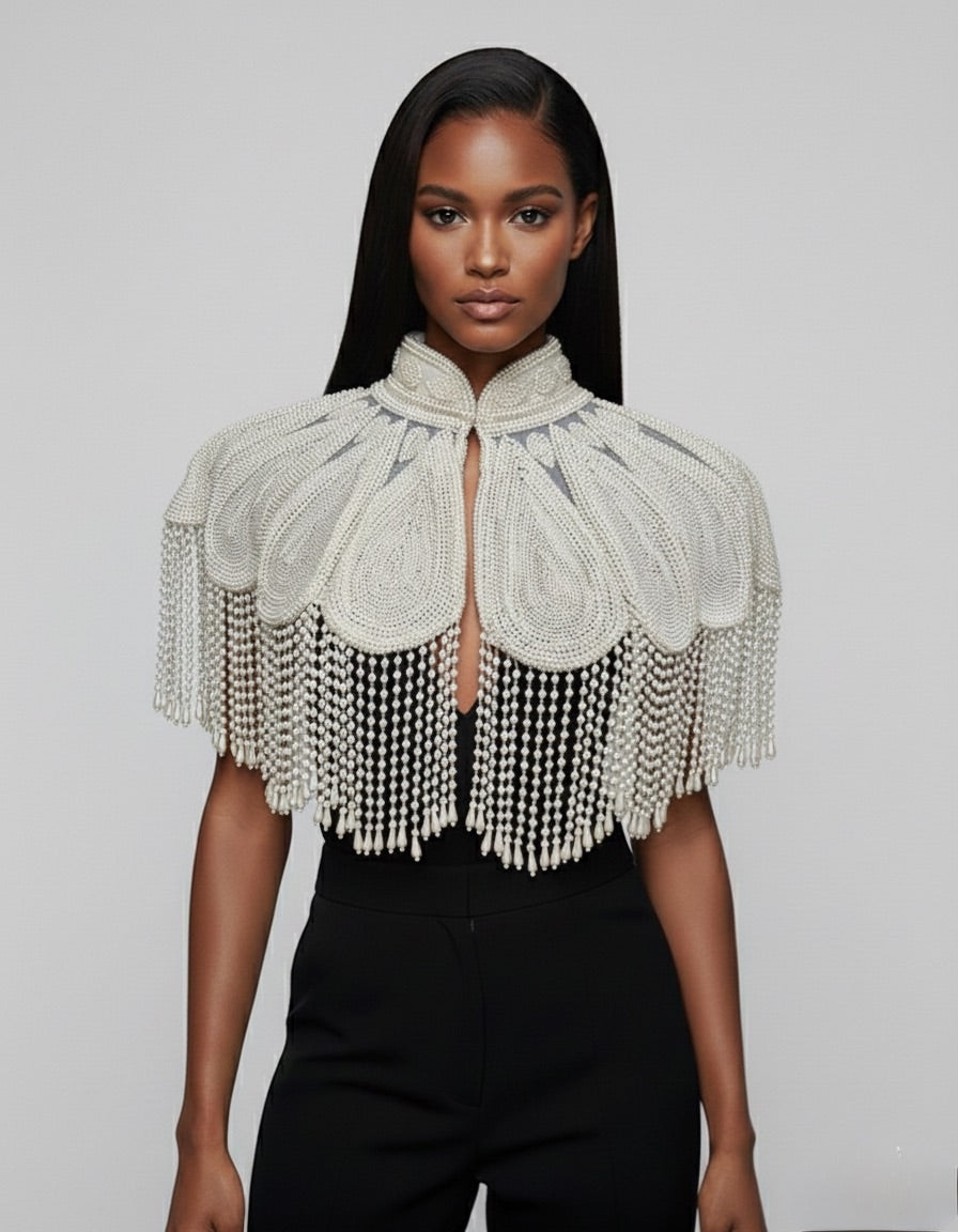 Pearl Halo Cape