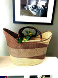 Atula Large Bag – Handwoven Bolga Basket from Ghana