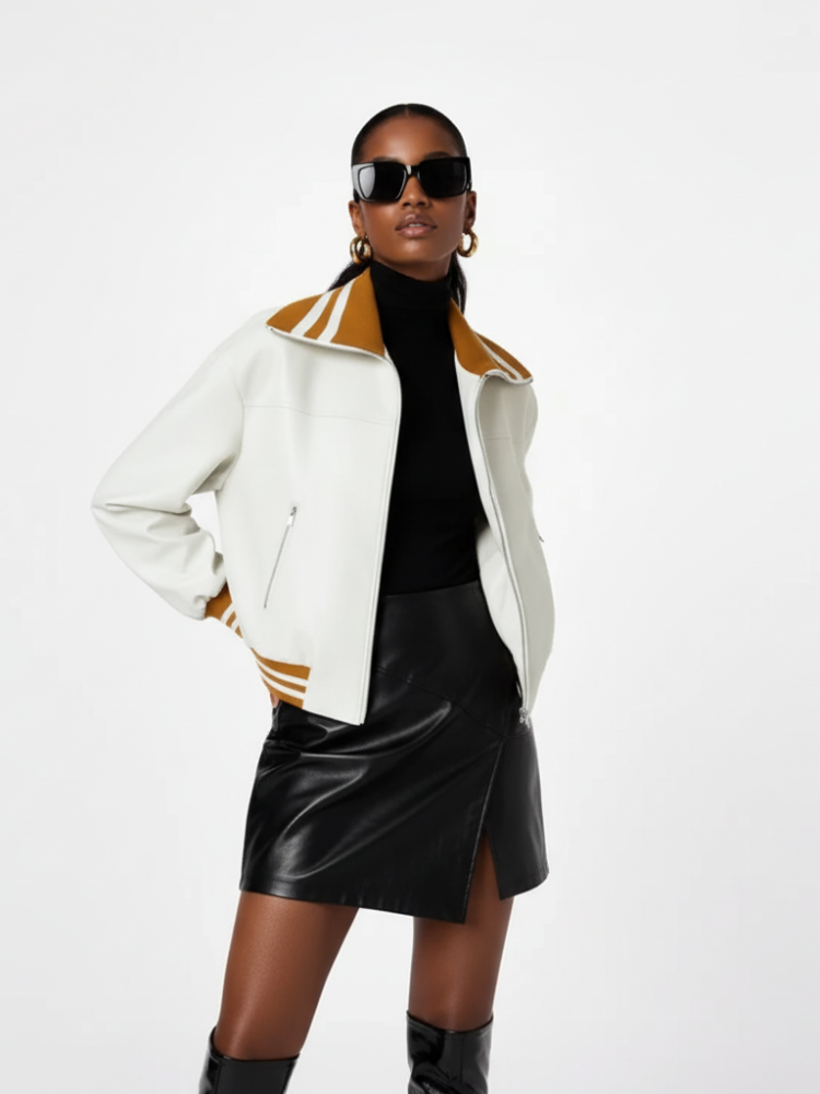 Soho Color-Block Chenille Jacket