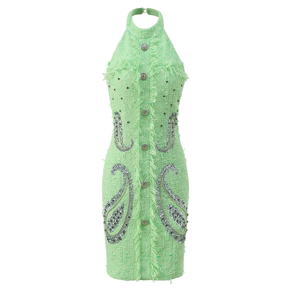 Meatpacking District Halter Neck Mini Dress