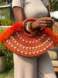 Yama Shell Purse – Handwoven Cowrie Shell Artisan Bag from Ghana Handmade by Akua
