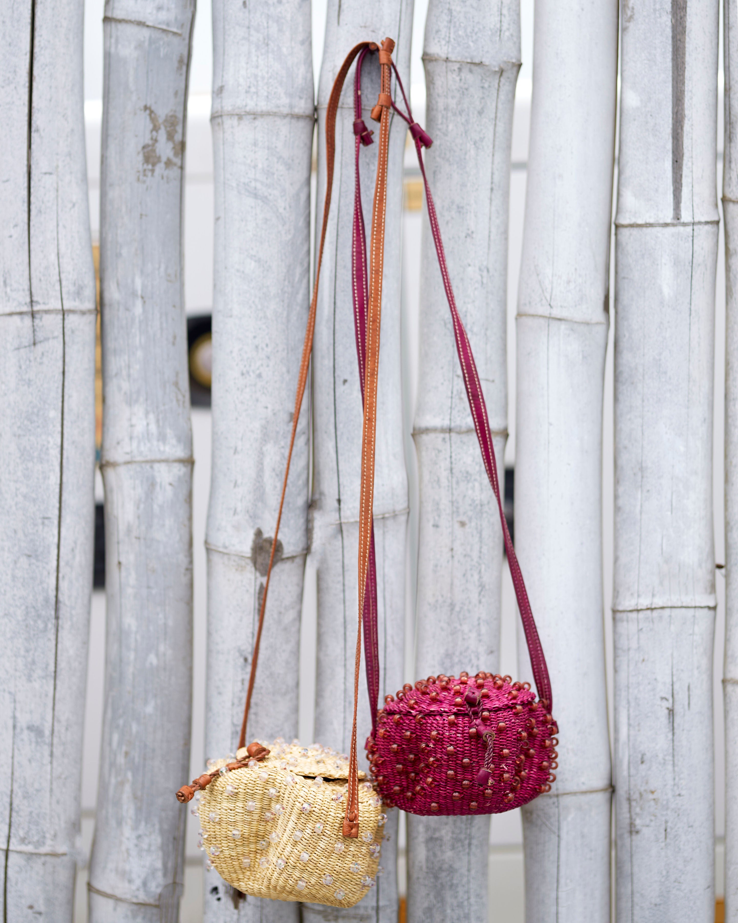 Tiah Long Shoulder Bag – Handwoven Artisan Bag from Ghana
