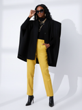 The Library Irregular Woolen Hooded Cape