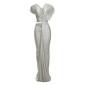Slim Fit Cropped Split Skinny Sheath Dress Bella Mia