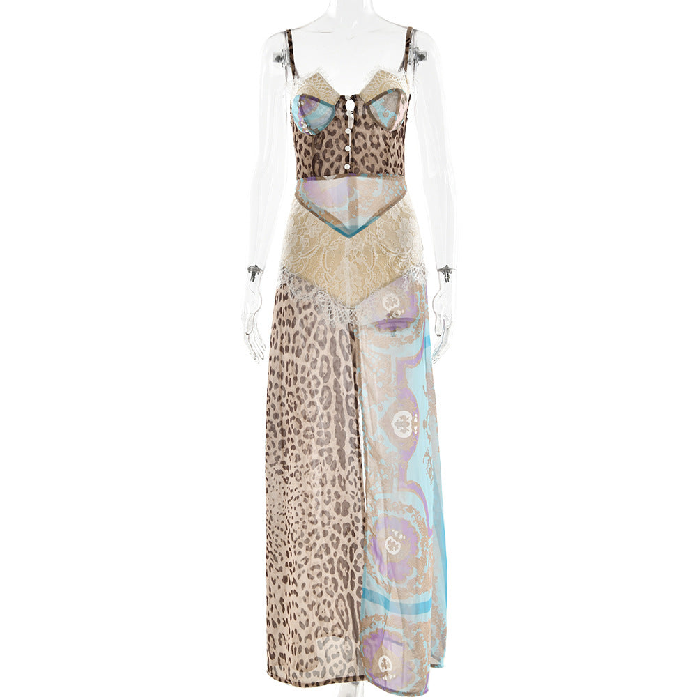 Tube Top Split Chiffon Cami Dress Bella Mia