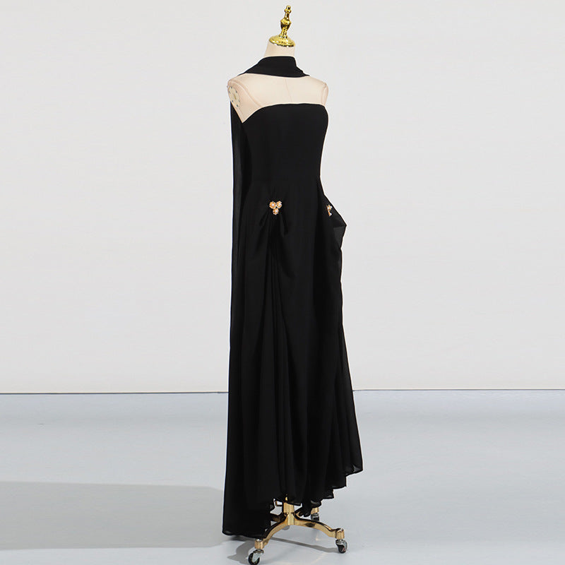 Twisted-Buckle Tube Dress