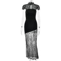 Lace Cape Tube Top Backless Split Dress Bella Mia