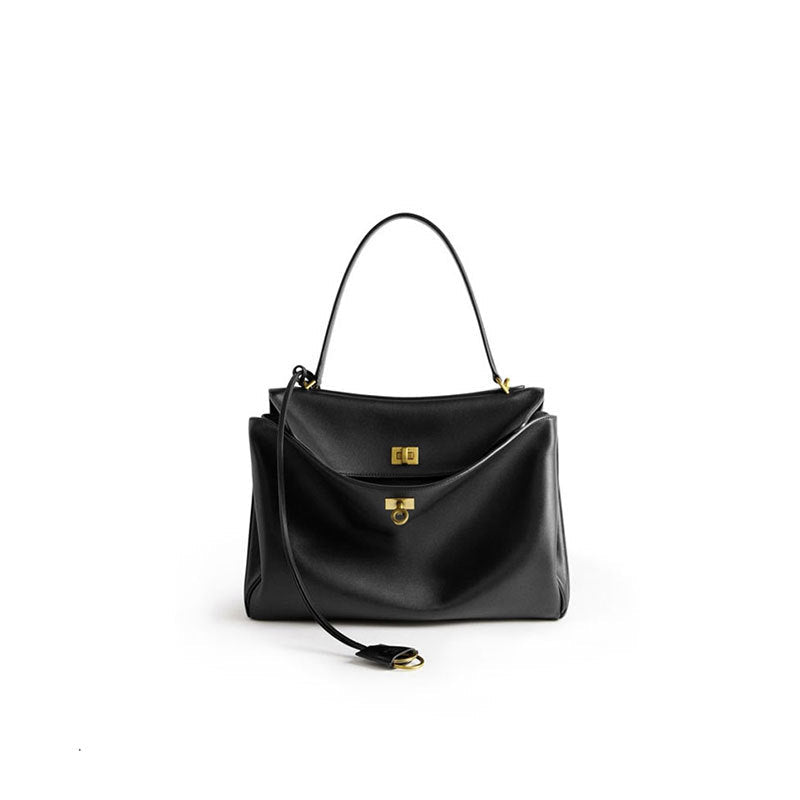 Textured Large Capacity Shoulder Tote Bag