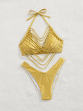 Triangle Bikini & Short Skirt Three-Piece Set Bella Mia
