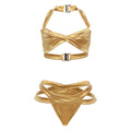 Solid Color Halter Bikini Set Bella Mia