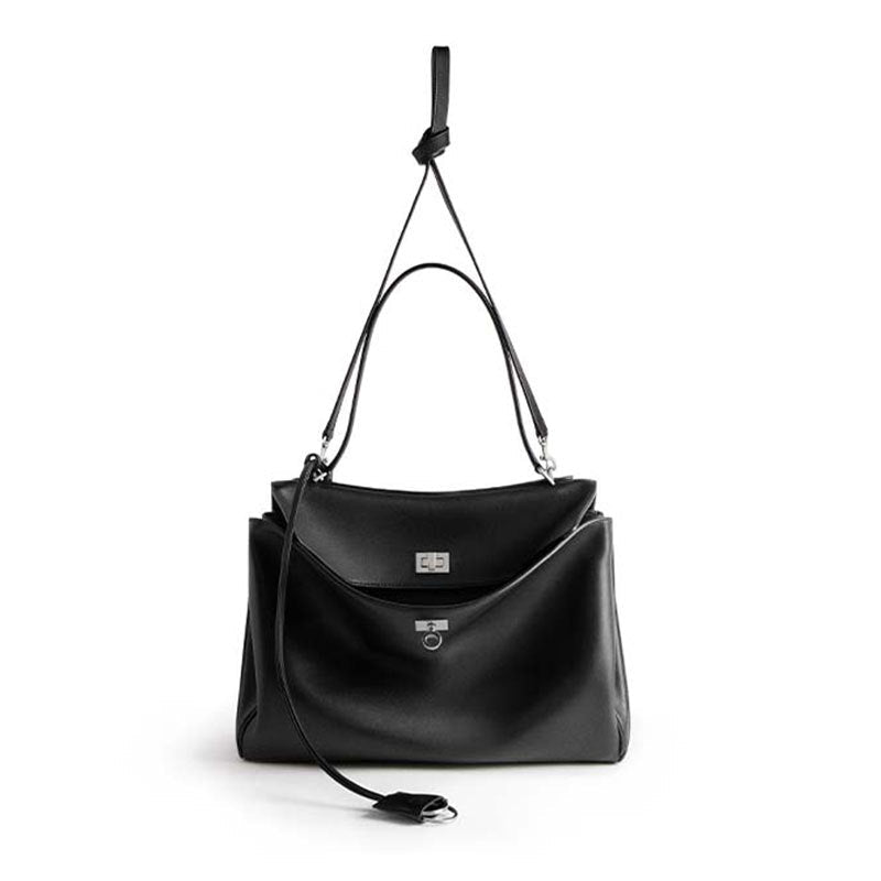Textured Large Capacity Shoulder Tote Bag