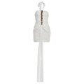 Summer Women Lace Sexy See through Ribbon Halter Dress Bella Mia