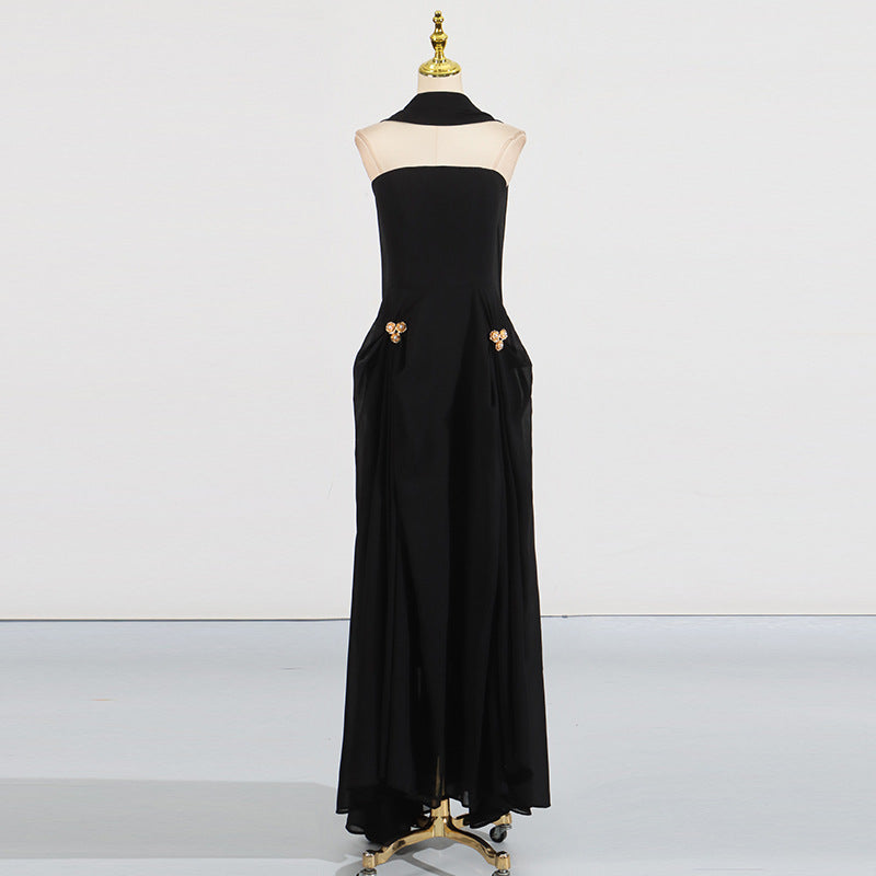 Twisted-Buckle Tube Dress