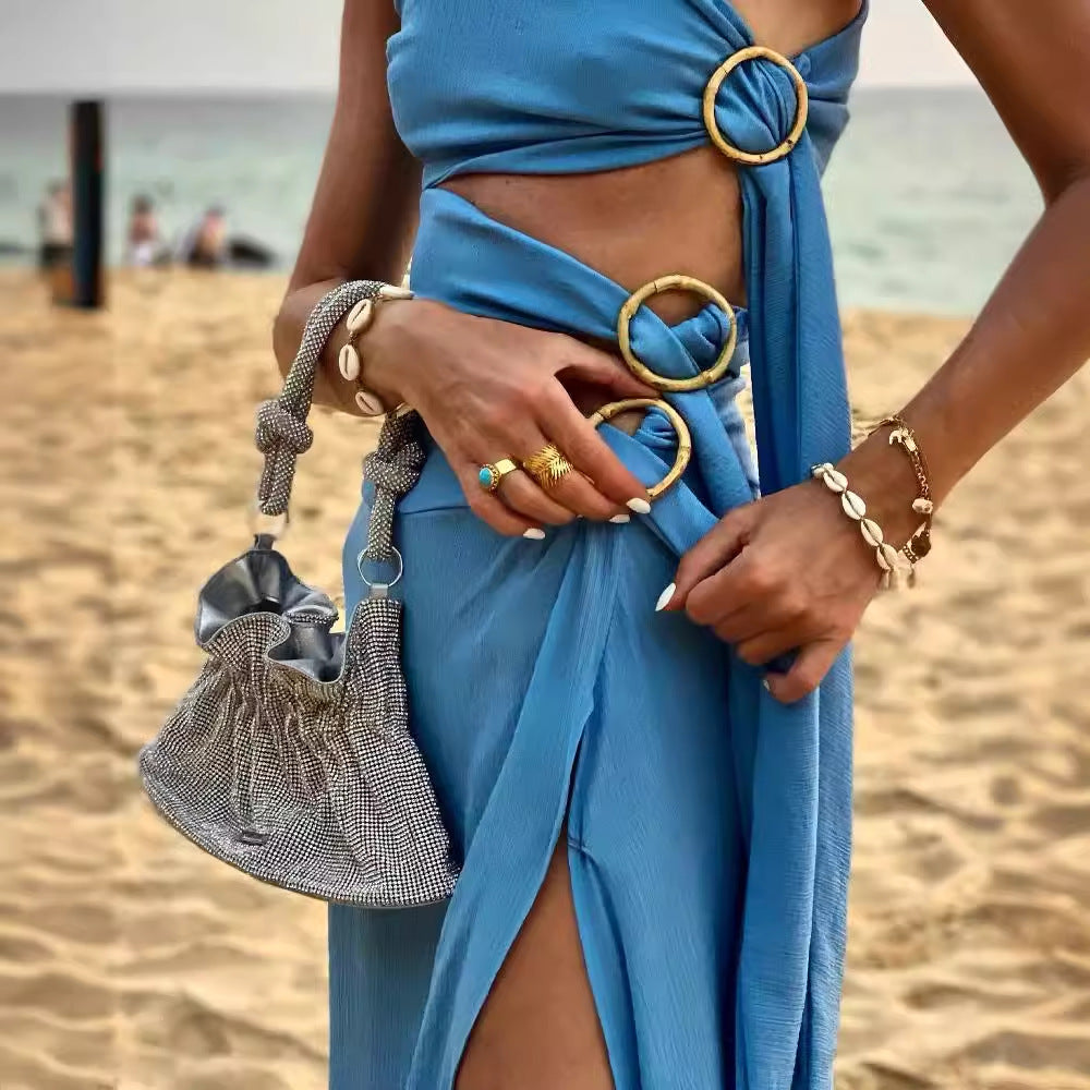 Summer Sexy Strap Irregular Asymmetric Sleeveless Dress Women Bella Mia