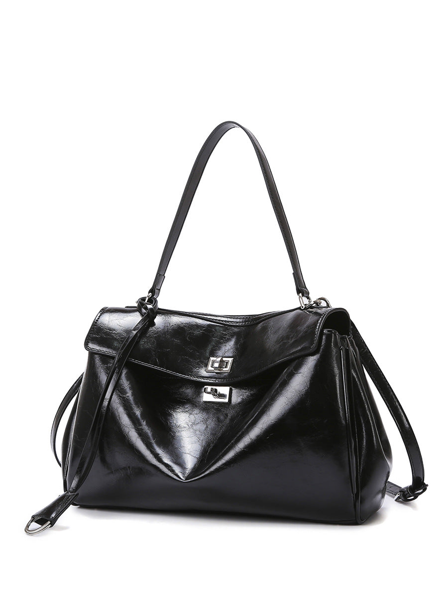 Textured Large Capacity Shoulder Tote Bag