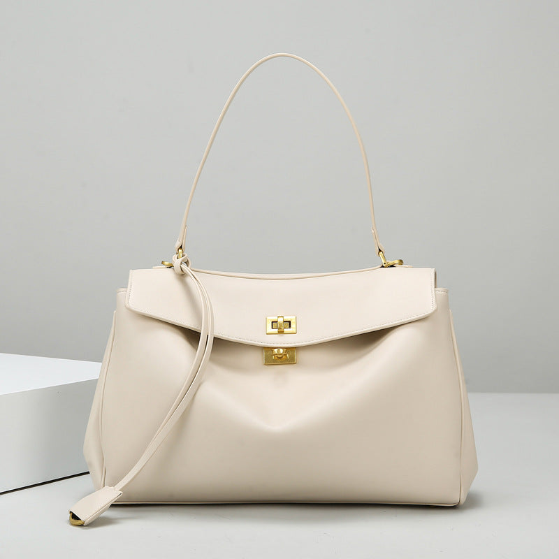Textured Large Capacity Shoulder Tote Bag