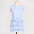 French Elegant Summer High Sense Stitching Floral Backless Design Short Dress Women Summer Bella Mia