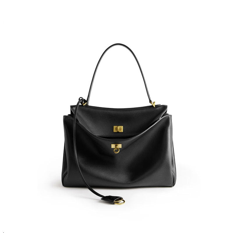 Textured Large Capacity Shoulder Tote Bag