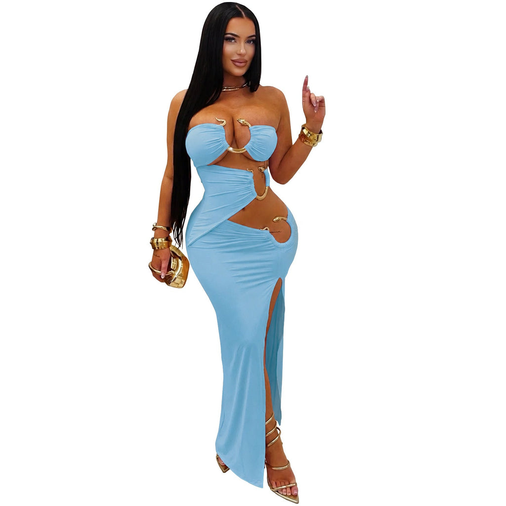 Women Sexy Tube Top Nightclub Party Sheath Dress Bella Mia