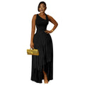Women Clothing Solid Color Tassel Dress Elegant Slim Dress Wanita Store