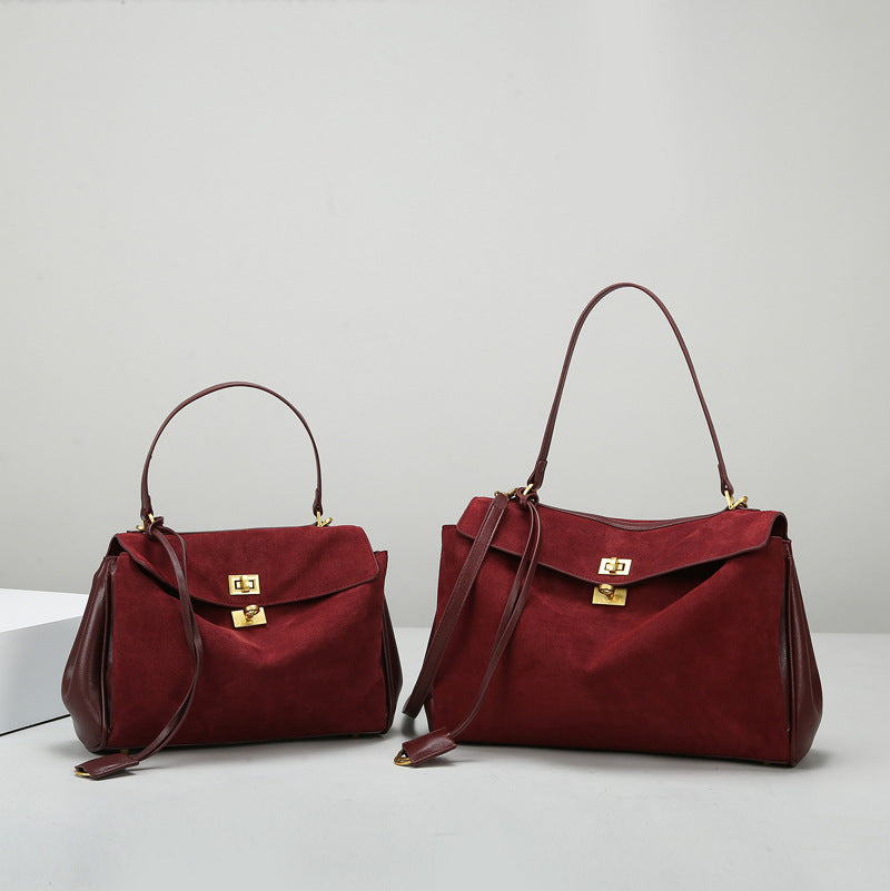 Textured Large Capacity Shoulder Tote Bag