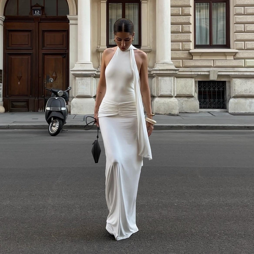 Women Clothing Summer Party Dress Sexy Dress Sleeveless Elegant Maxi Dress