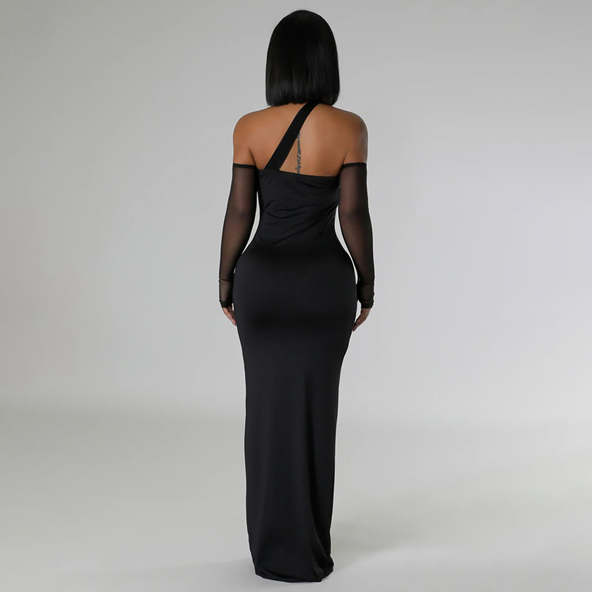 Women Wear Arrival Sexy Sheer Mesh Stitching Dress