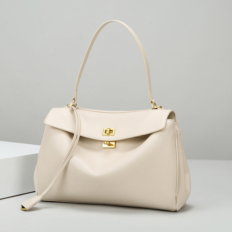 Textured Large Capacity Shoulder Tote Bag