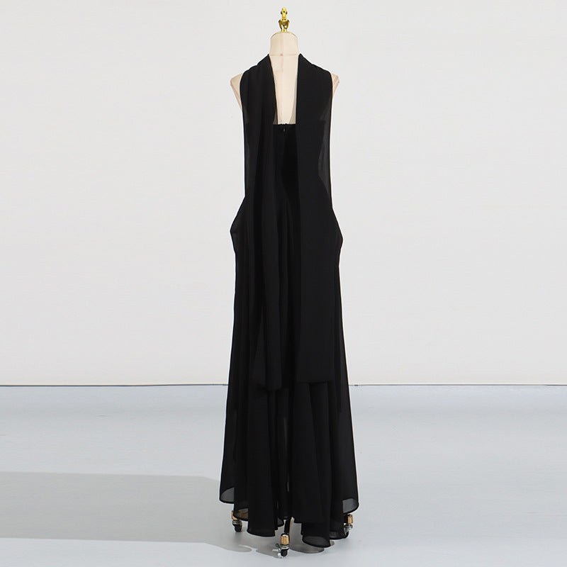 Twisted-Buckle Tube Dress