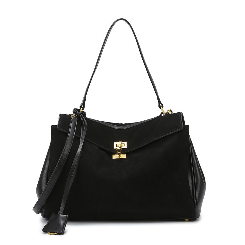 Textured Large Capacity Shoulder Tote Bag