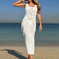 3D Floral Slit Beach Maxi Dress Bella Mia