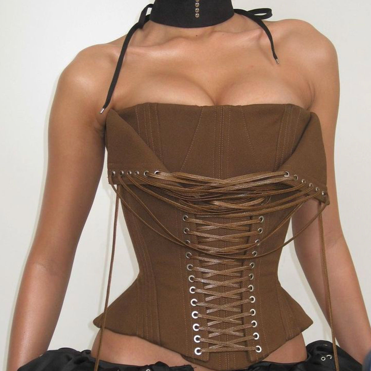 Advanced Design Sexy Boning Corset Lace up Corset Sexy Corset Tube Top Wanita Store