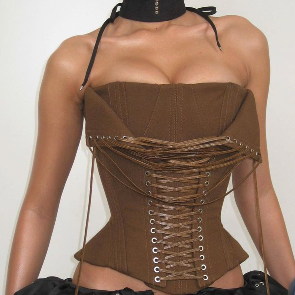 Advanced Design Sexy Boning Corset Lace up Corset Sexy Corset Tube Top Bella Mia