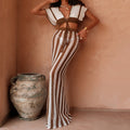 Knit Tied Top Bikini & Beach Skirt Two-Piece Set Bella Mia