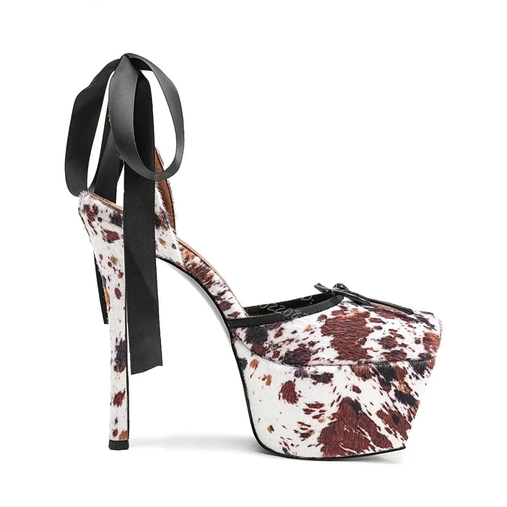 Audacious Horsehair Patchwork Pumps