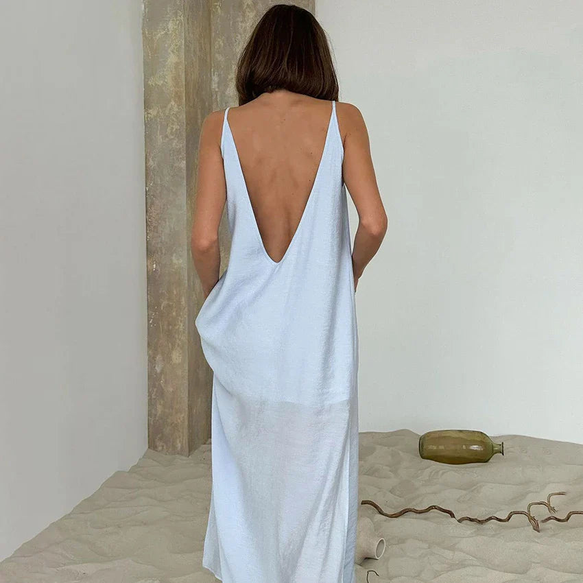Backless Slip Maxi Dress