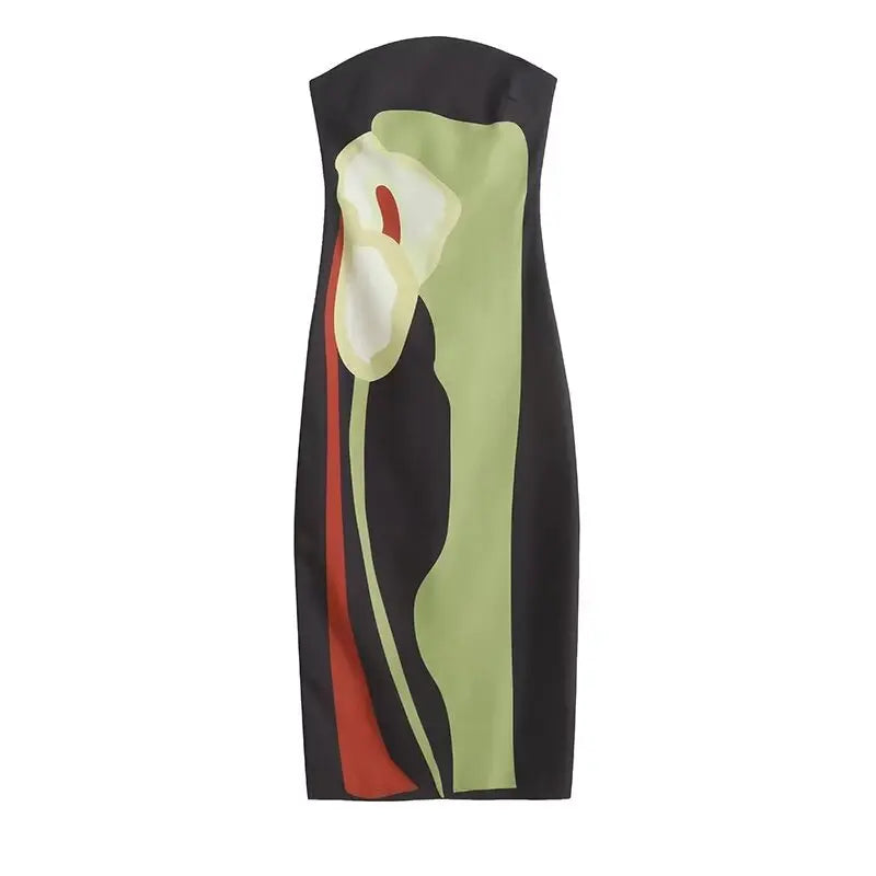 Botanica Strapless Maxi Dress