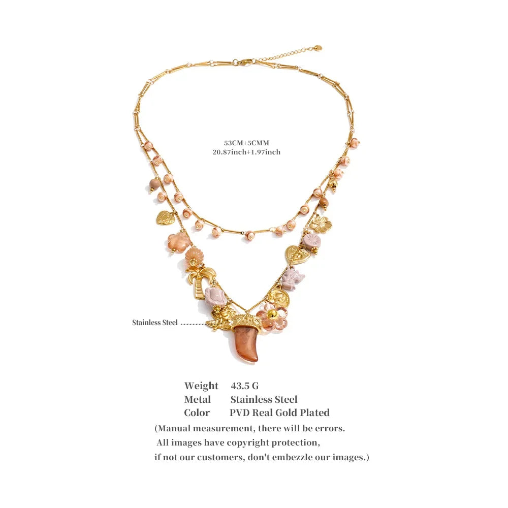 Wanderlust Gold Layered Charm Necklace