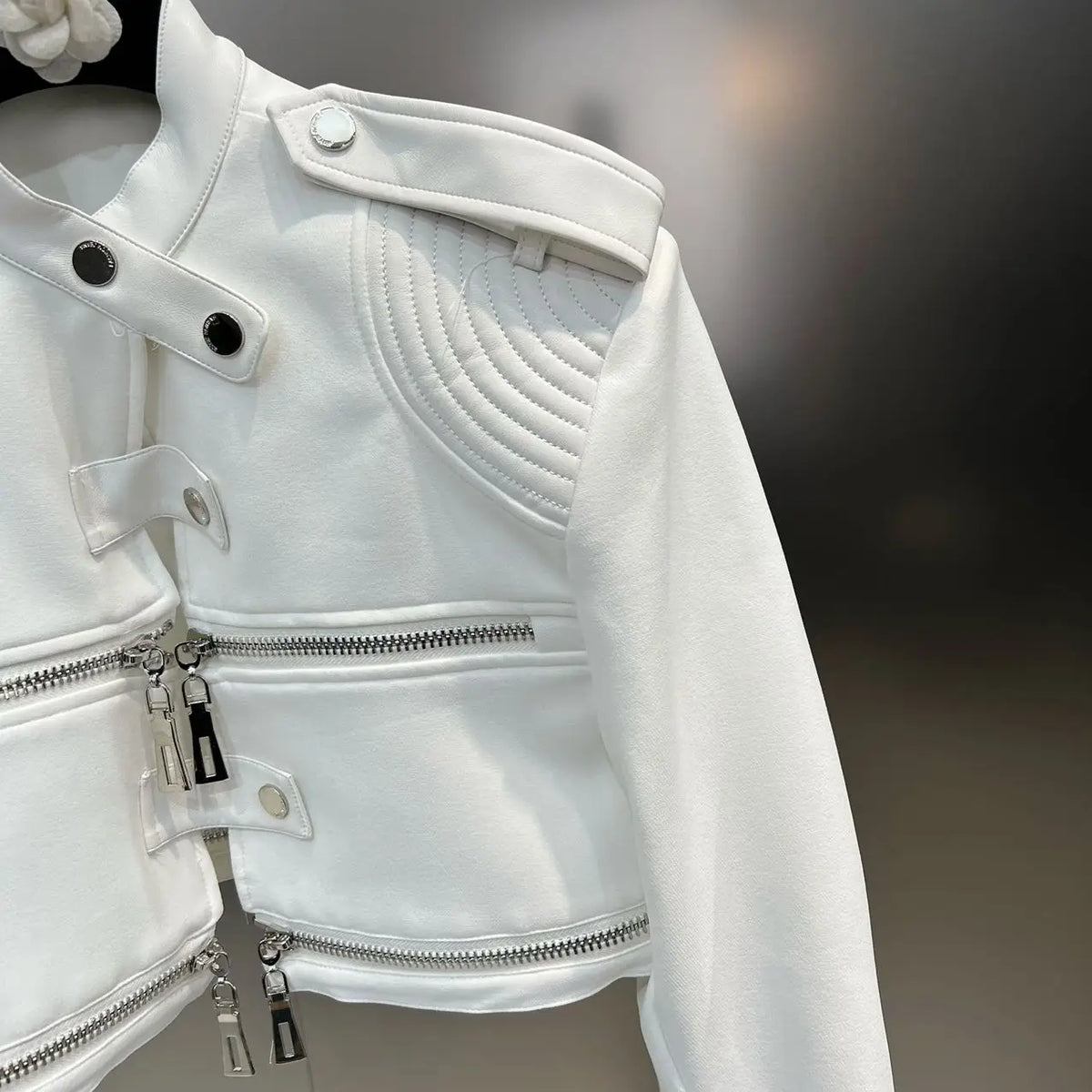Structured Moto Jacket + Cargo Skirt Set